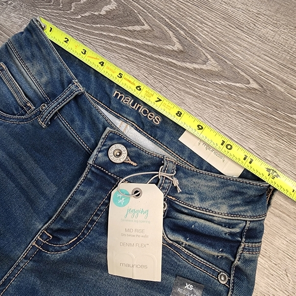 NWT MAURICES Mid Rise Denim Flex Jeggins Jeans - Picture 10 of 13